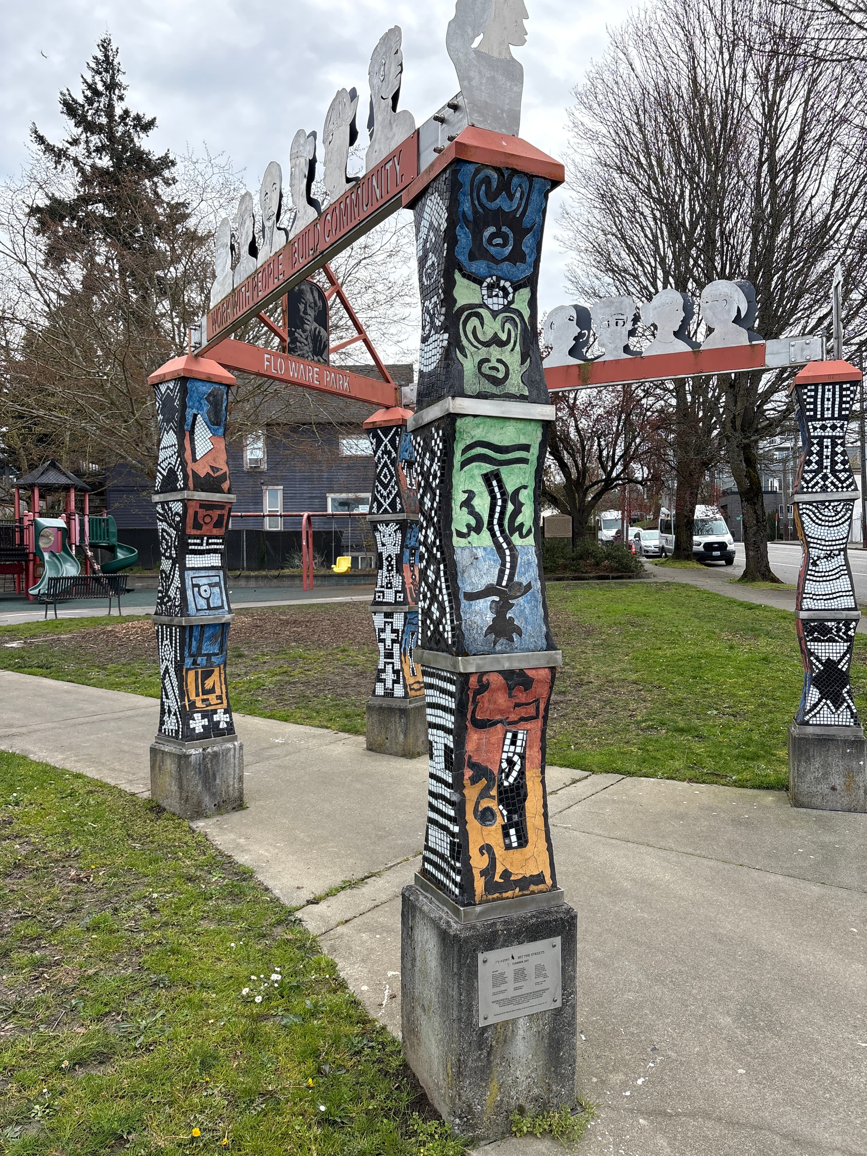 Flo Ware Park pillars