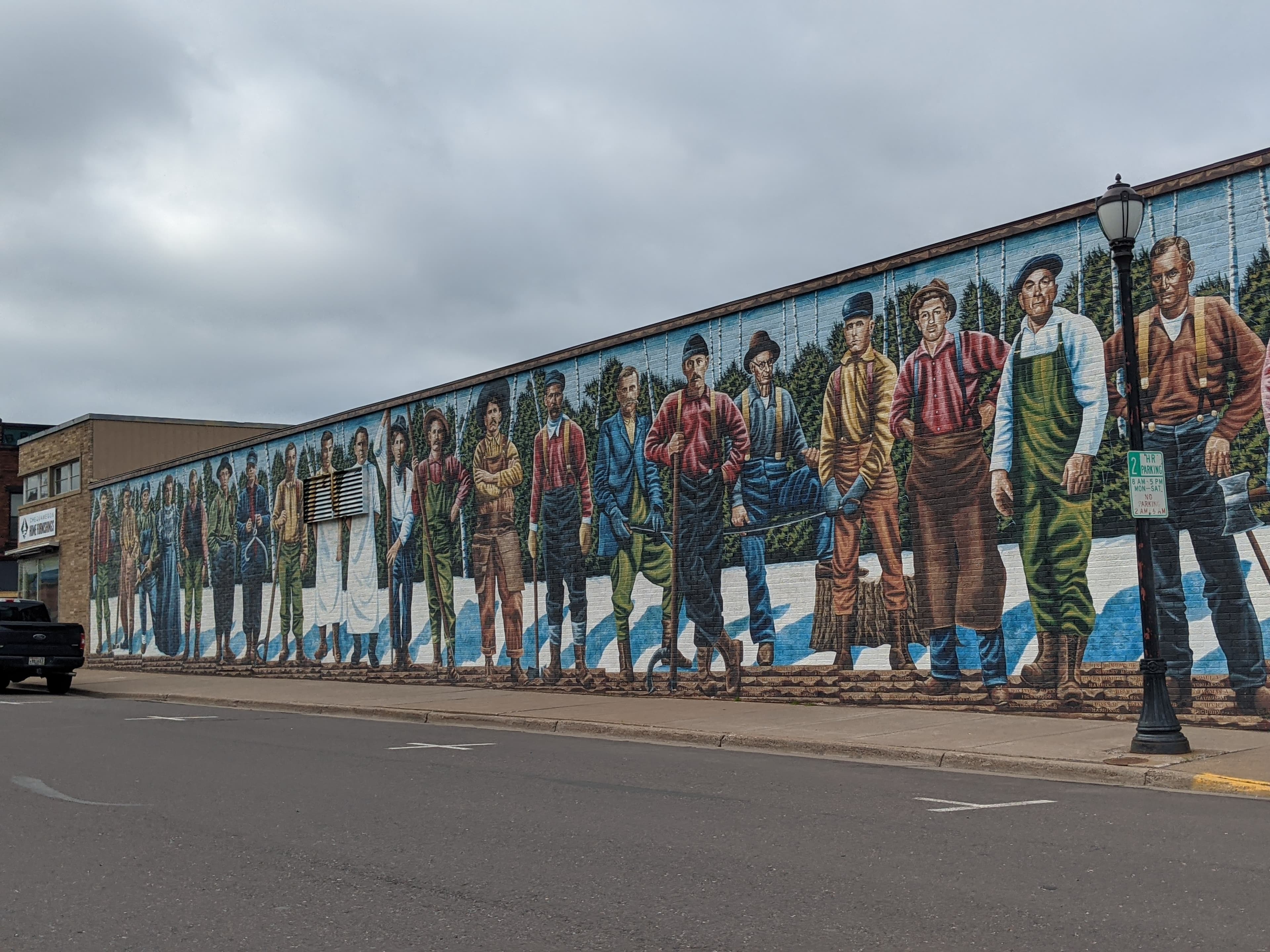 Lumberjack mural