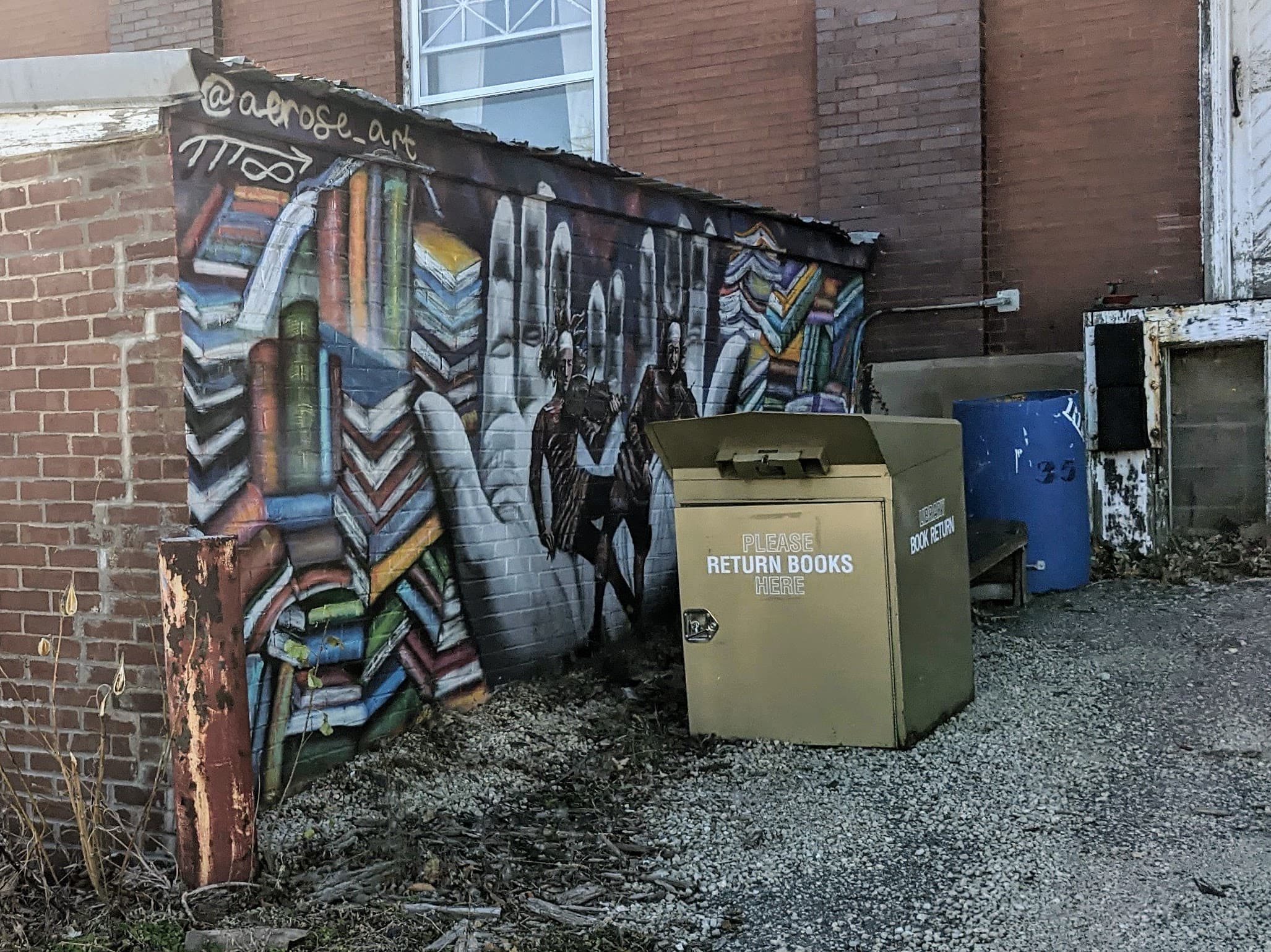 Hands mural - Driftless Books