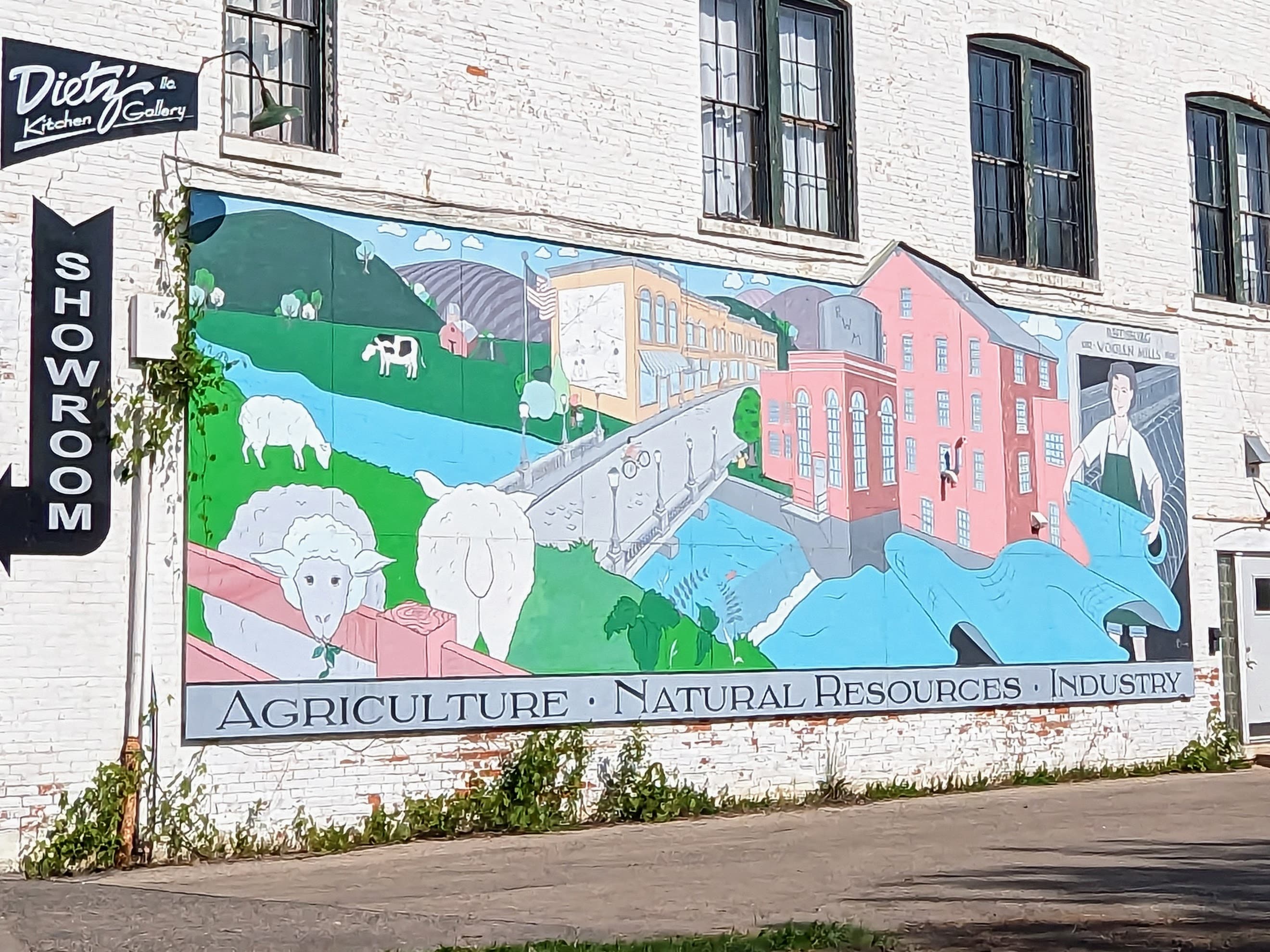Woolen Mill / Baraboo River Mural