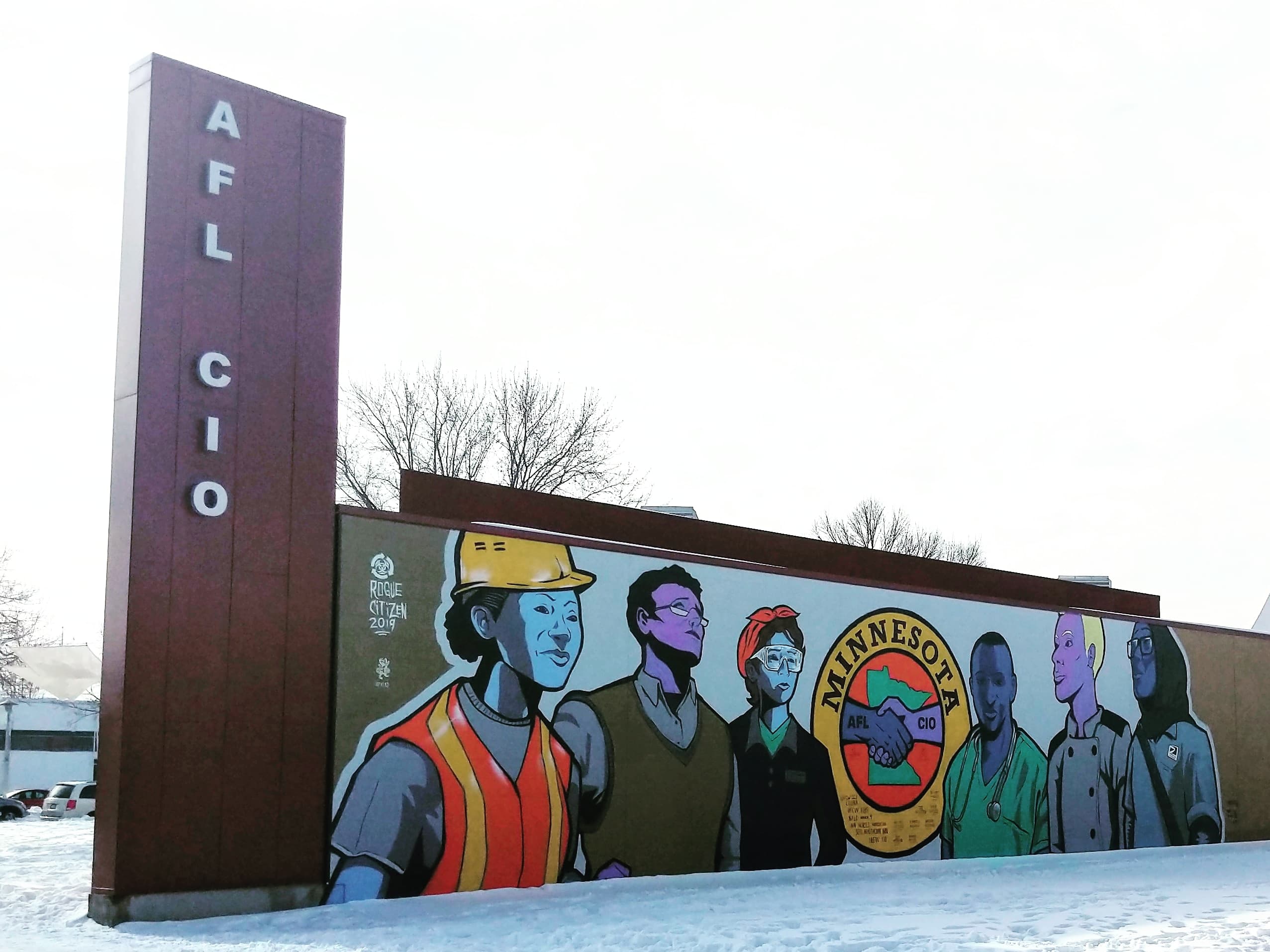 MN Fairgrounds AFL CIO mural