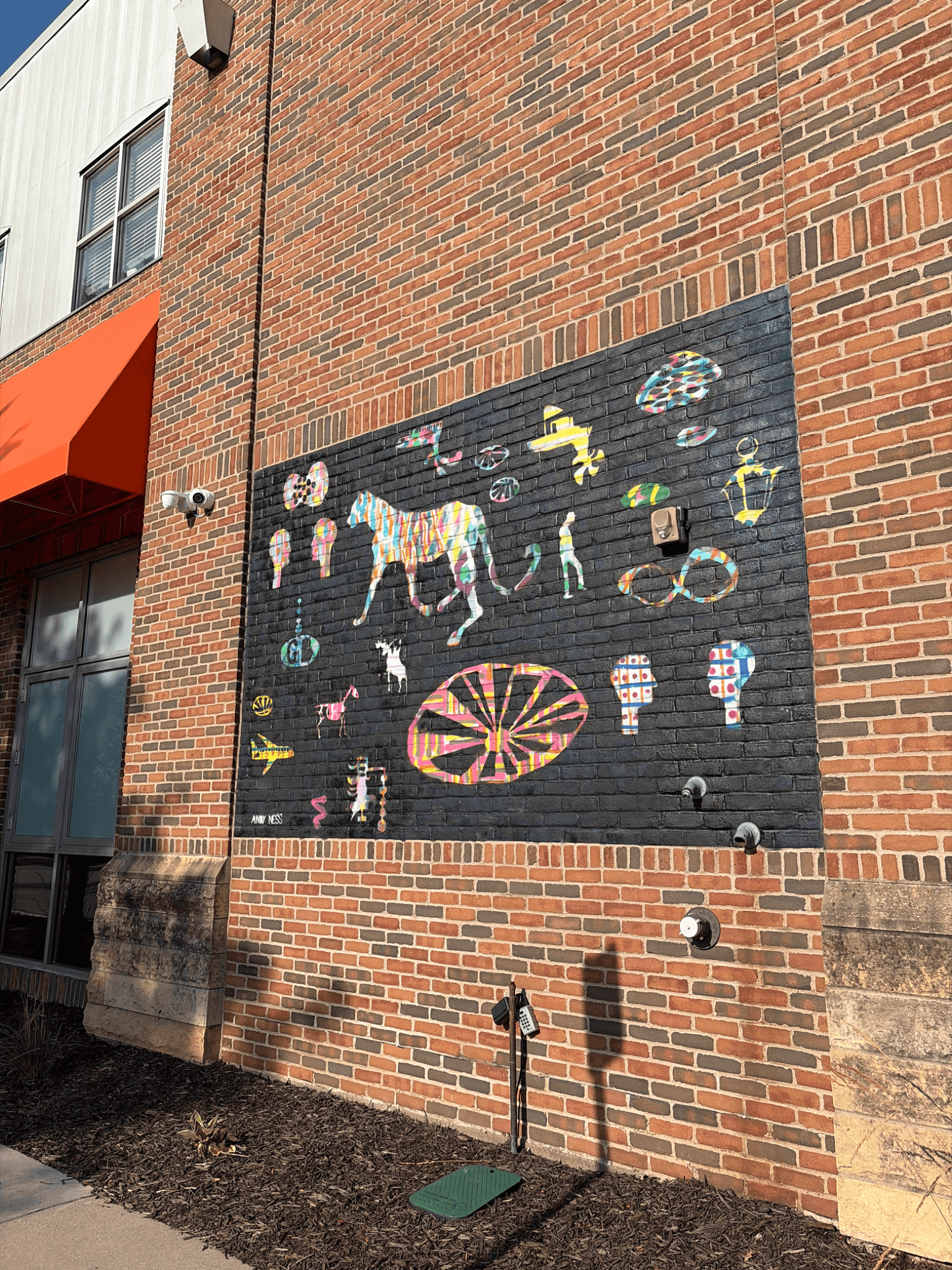 Mural of Rainbow Objects ~ Rainbow Wall Dance