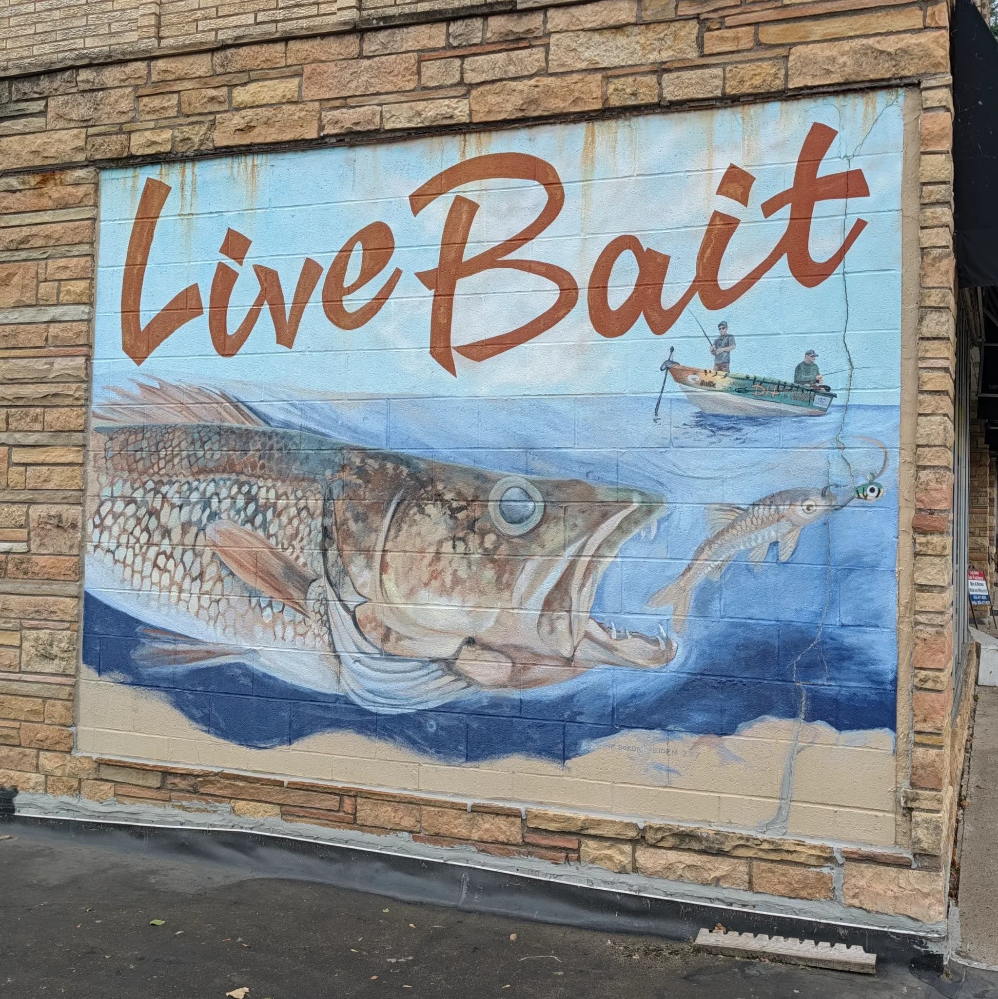 DH Bait & Tackle mural