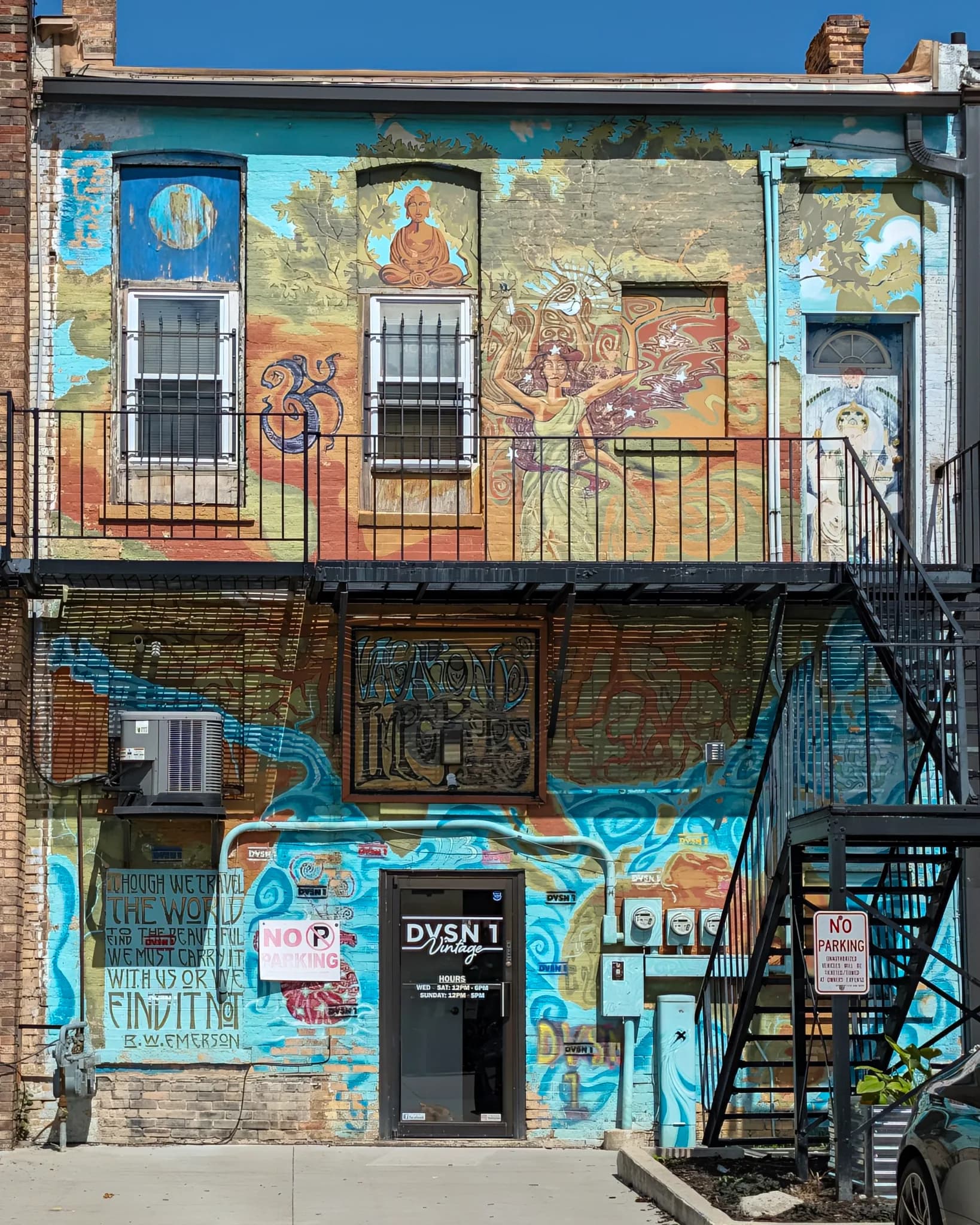 113 E College Ave alley mural